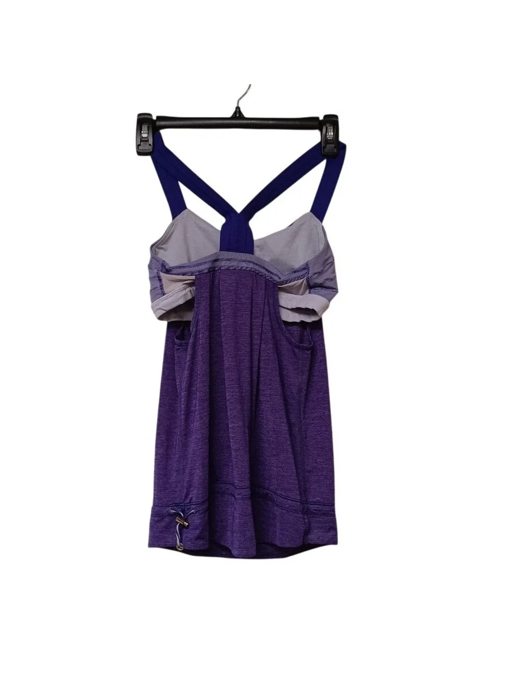 Lululemon Women's Heathered Bruised Berry Rest Less Racerback Tank Top Size 4